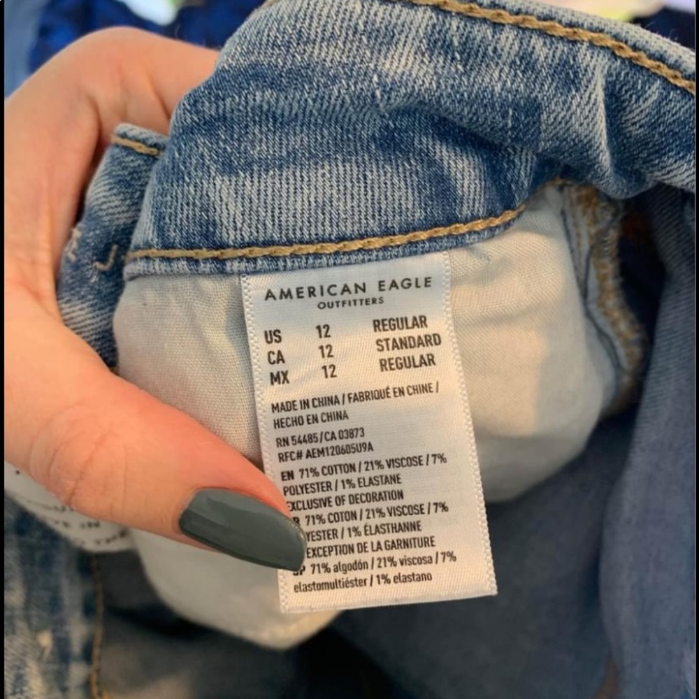 American Eagle ripped jeans